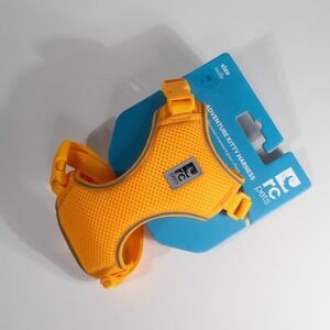 RC Pets Adventure Kitty Cat Harness Medium Marigold Yellow w/ Leash Airmesh Vest
